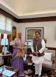 Sitharaman Meets Meghalaya CM Conrad Sangma at Parliament House