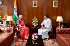 Sitharaman meets Rajya Sabha MP LK Sudhish