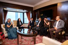 Sitharaman meets Tham Luang cave survivors in Bangkok