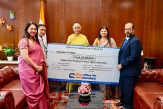 Sitharaman Receives ₹428 Cr Dividend from Exim Bank