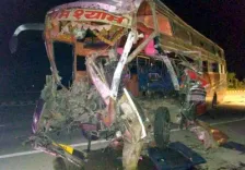 6 killed, 20 hurt as bus hits truck on Hyderabad-Vijayawada highway