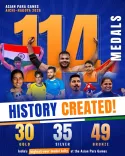 Smriti Irani Hails India's 114-Medal Haul at Asian Para Games 2026