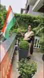 Smriti Irani hoists Tiranga under Har Ghar Tiranga drive