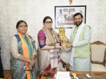 Smriti Irani meets Haryana CM Nayab Saini, discusses BJP org push