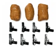 Punjab Police bust smuggling modules; 6 arrested with 2.9 kg heroin, 8 pistols