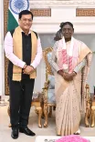 Sonowal Calls on President Murmu at Rashtrapati Bhavan
