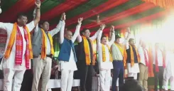 Sonowal campaigns at Nagaon bypoll rally at Dalanghat Dol Mandir