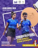 Sonowal hails Joshna, Velavan's Squash Mixed Doubles Bronze