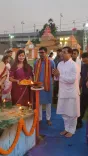 Sonowal joins Bharat Mata Pujan in Guwahati's Chandmari