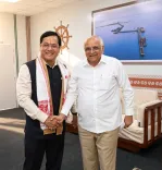Sonowal meets Gujarat CM Patel in Kandla to push eMethanol push