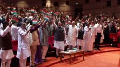 Sonowal Shares NDA Meet Scene of Tiranga, Vande Mataram