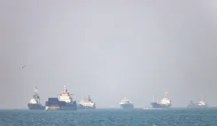 HMM vessel fire in Strait of Hormuz extinguished; 24 crew safe