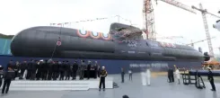 South Korea launches 1st 3,600-ton naval attack submarine
