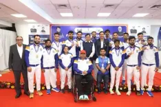 Sports minister Mansukh Mandaviya felicitates India’s para athletes after historic WPAC 2025