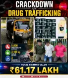 Sribhumi Police Seize Narcotics Worth ₹61 Lakh, Three Held