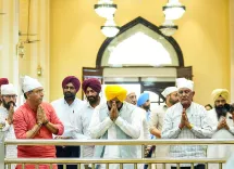 Punjab CM Bhagwant Mann hails sacrilege law at Gurdwara Jyotisar Sahib