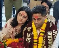 क्या सूर्यकुमार यादव ने पत्नी के साथ महाकाल के दर्शन किए?