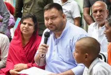 Tejashwi demands Bihar CM's resignation over Jamui molestation case