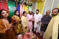 Tejashwi Yadav attends wedding of ex-Baisi MLA's family