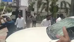 BJP workers attack BRS MLA's office in Karimnagar, damage cars over drug remark row