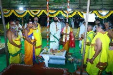 Telangana holds Varuna Yagam at Nagarjuna Sagar amid monsoon deficit