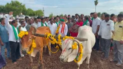 Eruvaka Purnima 2025: Telangana minister Ponnam Prabhakar sows seeds to launch kharif season
