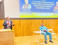 Tharoor addresses Jindal Global students on values in education at Tokyo
