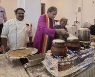 Tharoor joins chef at Thiruvananthapuram's Ramassery Idli Festival