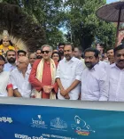 Tharoor joins Onam Vilambara Jatha, unfurls festival flag at Kanakakunnu Palace