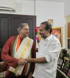 Tharoor Meets Kerala Culture Minister on IFFK, Bharat Bhavan