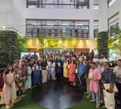 Tharoor Visits IIM Kozhikode, Praises Chatterjee's Leadership