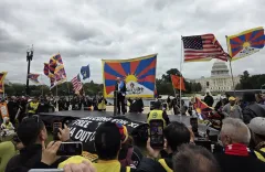 Thousands rally in Washington against Xi Jinping over China human rights abuses