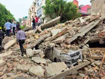 Rohini building collapse kills 3, traps labourers amid Delhi rains