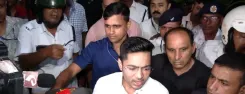 Abhishek Banerjee exits Kolkata police station after 6-hour grilling in billboard clash case