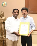 TN CM Joseph Vijay meets newly appointed TABCEDCO chief