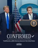 Todd Blanche Confirmed as 88th US Attorney General