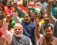 NDA Mangal Milan: Tricolour raised at Parliament ahead of Independence Day