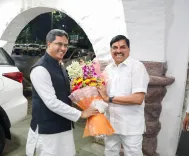 Tripura CM Manik Saha meets MP CM Mohan Yadav in Bhopal
