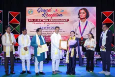 अस्मिता डे को त्रिपुरा सरकार का सम्मान: ₹10 लाख चेक और अगरतला में जमीन, CM माणिक साहा ने किया पुरस्कृत