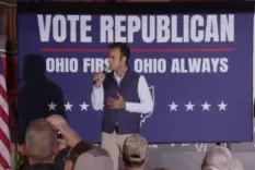 Trump blasts NBC reporter as 'horrible' in Ohio governor's race clash