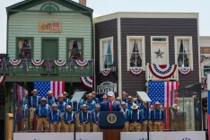 Trump dedicates Theodore Roosevelt Library in North Dakota, cites 'never give up' spirit