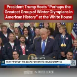 Trump Hosts 2026 Milano Cortina Winter Olympians at White House