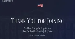 Trump Hosts Rose Garden Club Lunch at White House