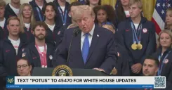 Trump Hosts Team USA Athletes at White House Reception