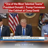Trump Praises His Team, Claims U.S. Safer and Stronger