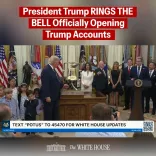 Trump Rings NYSE & Nasdaq Bell to Launch Trump Accounts