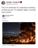 Trump Warns Iran of Worse Retaliation After Ship Bombings
