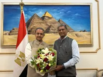 Is Union Minister Kirti Vardhan Singh in Cairo for the Gaza Peace Summit?