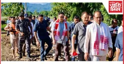 Union Ministers Visit Jonai Flood-Hit Areas in Assam