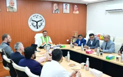 यूपी के ODOP उत्पाद जर्मनी पहुँचेंगे, केशव प्रसाद मौर्य से जर्मन प्रतिनिधिमंडल की बैठक